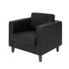 Flash Furniture Hercules Artemis Black Chair W/ 2 Ac Outlets/1 Usb/1 Usb-C Ports
