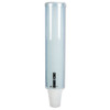 San Jamar Translucent Blue Plastic Large Pull-Type Water Cup Dispenser