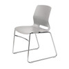 Kfi Seating Swey Sled-Base Office Stack Chair, Light Grey