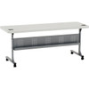 National Public Seating Flip And Store Conference Table 24 X 72", Grey Top