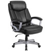 Flash Furniture Big And Tall Black Leather Chair Heavy Duty 22.5" Wide Seat