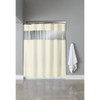 Hooked Vinyl Shower Curtain 72" Beige Case Of 12