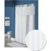 Focus Products Wyndham Green Hookless Shower Curtain, Weave, White, Case Of 12