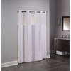 Focus Products Hookless Escape Shower Curtain, White W/White Stripes, Case Of 12