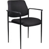 Boss Diamond Stackable Interior Chair W/ Arms (Black)