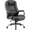 Boss Heavy-Duty Leatherplus Executive Chair, Black