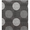 Martex Rx Bedspread Queen 100x118 Throw Style Circles And Stripes Black And Grey
