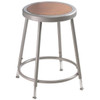 National Public Seating Round 19-26.5" Adjustable Stool With Hardboard Seat