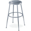 National Public Seating Round Height Adjustable Vinyl Padded 19-27 Stool