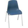 National Public Seating Heavy-Duty Polyshell Plastic Stacking Chair, Blue