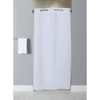 Focus Products Hookless Stall Size Vinyl Shower Curtain, White, Case Of 12
