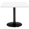 Kfi Seating 36 In Square Cafe Table (White)