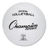 Champion Sports Rubber Volleyball, Official Size, White