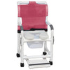 Mjm Standard Shower Chair With Pail Footrest And Soft Seat Mauve