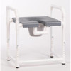 Ipu 400 Lbs Toilet Safety Frame With Blow Molded Seat And Pail, Gray