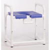 Ipu 400 Lbs Toilet Safety Frame With Blow Molded Seat, Blue