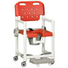 Ipu 17" Clearance Shower Commode Chair Footrest Seat Belt Left In Red