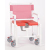 Ipu Elite 375 Lbs Shower Commode Chair With Blow Molded Seat, R-Wineberry