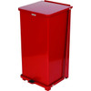 Rubbermaid Commercial Defenders 24 Gallon Step-On Trash Can (Red)