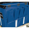 Royal Basket Trucks Janitorial Organizer, Blue Vinyl, Four Pockets