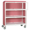 Ipu 3 Shelf Jumbo Linen Cart In Wineberry