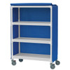 Ipu 3-Shelf Large Linen Cart With Cover, Royal Blue, 20 In. X 50 In. X 63-1/2 In.