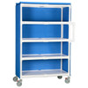 Ipu 4 Shelf Jumbo Linen Cart In Blue