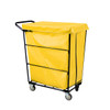 Royal Basket Trucks Linen Cart 32cf Yellow Full Swivel
