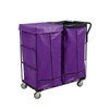 Royal Basket Trucks Two Compartment Collection Cart 41cf Purple