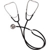 Mabis Healthcare Dual Head Nursing Student/Medical Training Stethoscope, Black