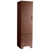 Drive Oslo 1-Door/2-Drawer Wardrobe Cabinet, 22"W X 23"D X 78"H, Mahogany