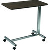 Drive Non-Tilt Overbed Table, Chrome-Plated Frame, Walnut 30" X 15" Top, H-Base