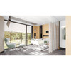 Fabtex Twirl Pattern Privacy Curtain, Frost, 216 In. W X 84 In. H