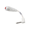 Crest Healthcare Duracall 6 Inch Cord, 1/4 Inch 2-Conductor Phone Plug, White
