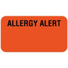 Rrd Allergy Alert Label 1-5/8"X7/8" Flourescent Red