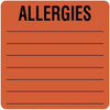 Rrd Allergy Alert Label 2-1/2"X2-1/2"