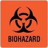 Rrd Biohazard Warning Label 3"X3" Package Of 50