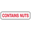 Rrd Contains Nuts Food Communication Labels 1-1/4" X 5/16" 760/Rl Wh