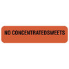 Rrd No Concentrated Sweets Nutrition Communication Labels 1-1/4" X 5/16"