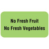 Rrd No Fresh Fruit No Fresh Veg... Nutrition Communication Labels 1-5/8" X 7/8"