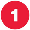 Rrd Numeric Inventory Label 1"X1