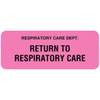 Rrd Oxygen Therapy And Treatment Label 2-1/4" X 7/8"