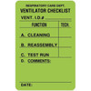 Rrd Respiratory Care Dept. Ventilator Checkl