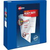 Avery Durahinge 4" View Binder 780 Sheet Capacity D Ring Pacific Blue
