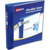 Avery Flexi-View 1" Binder 175 Sheet Capacity Round Ring Blue