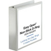 Business Source Heavy Duty 2" View Binder 500 Sheet Capacity Round Ring White