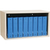 Omnimed Cubbie File Storage Rack 8-Capacity, Light Grey