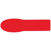 Rrd Extra Large Uniflag 2-1/4"X5/8" Red Package Of 90