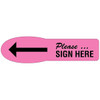 Rrd Printed X-Lrg Flag Please Sign Fl Pink Package Of 90