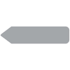 Rrd Uniarrow Flag 2-1/4" X 9/16" Gray Package Of 150